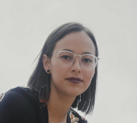 Woman wearing glasses portrait